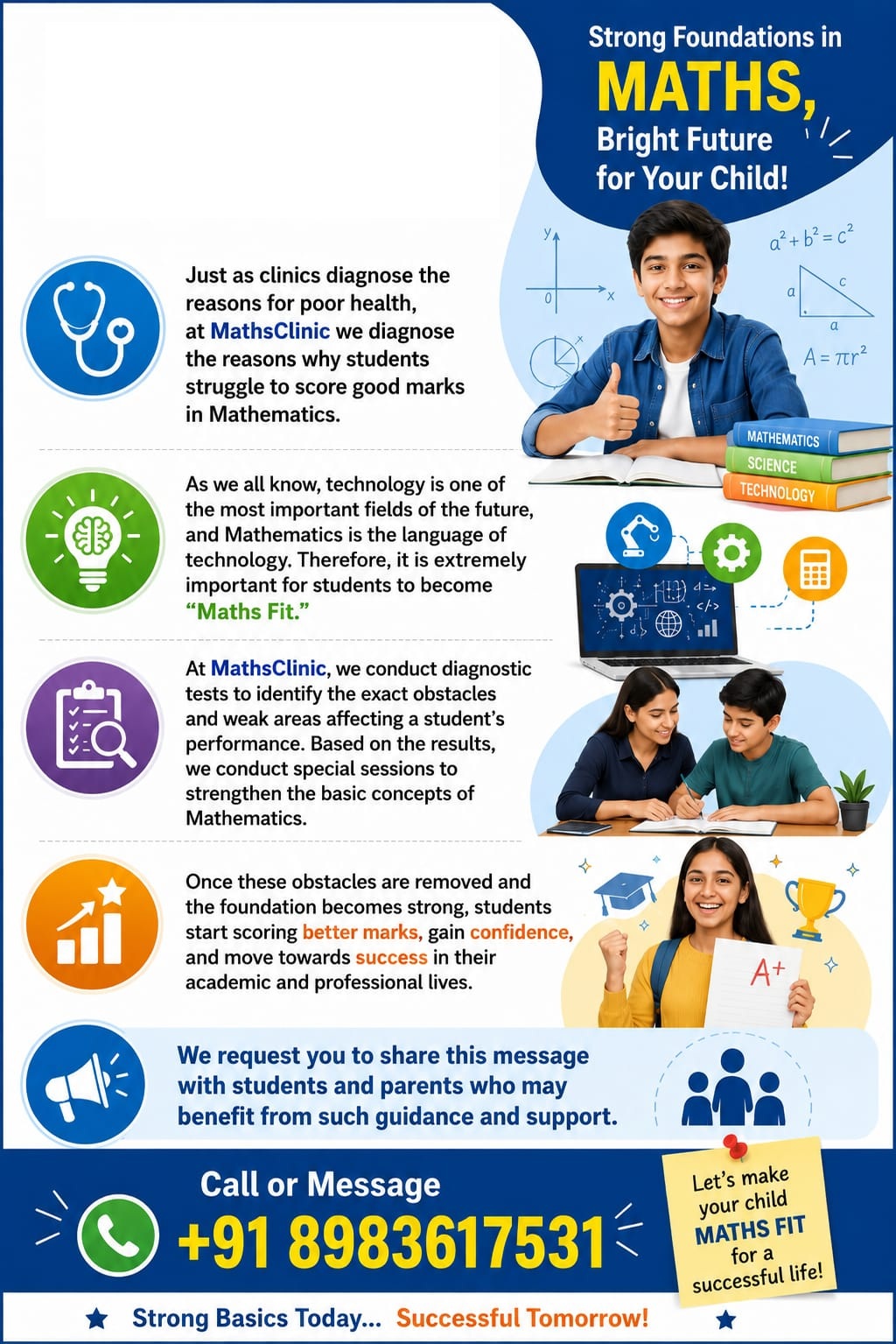 Strong foundations in maths — diagnose, learn, and succeed with Maths Clinic